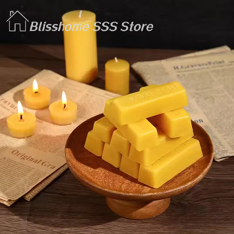 【S】4/8Pcs Pure Beeswax Blocks, – Candle Making Equipment Bewertung und Preis