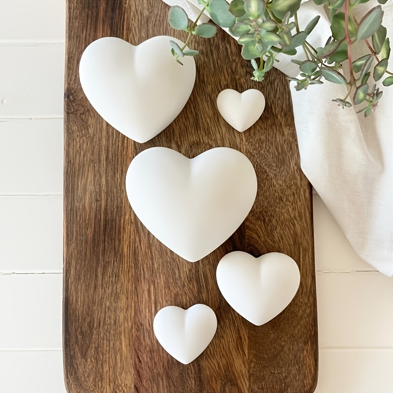 5pcs Heart-Shaped Gypsum Candl – Candle Making Moulds Bewertung und Preis