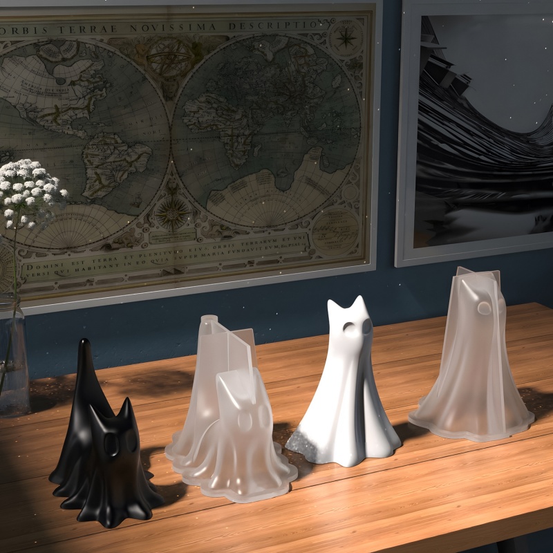 Ghost Cat Halloween Desktop Or – Candle Making Moulds Bewertung und Preis