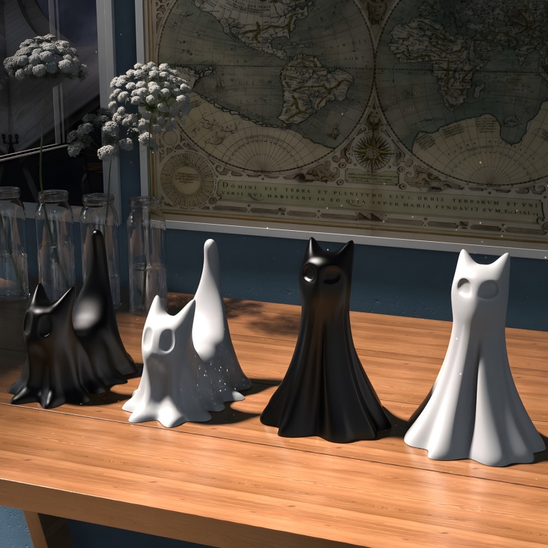 Ghost Cat Halloween Desktop Or – Candle Making Moulds Bewertung und Preis