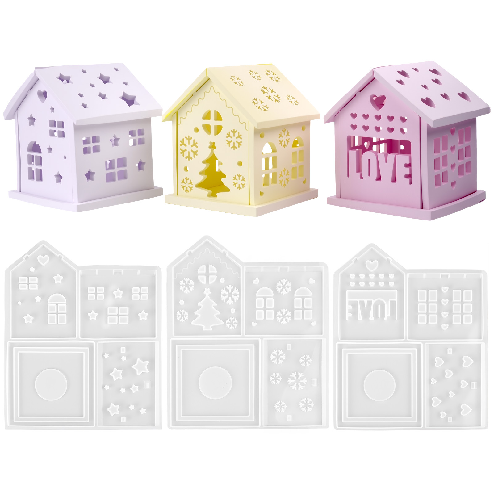 3D House Silicone Mold DIY Chr – Candle Making Moulds Bewertung und Preis