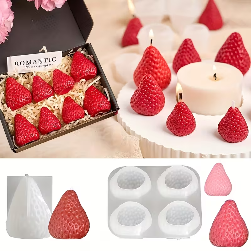 Strawberry Silicone Candle Mol – Candle Making Equipment Bewertung und Preis