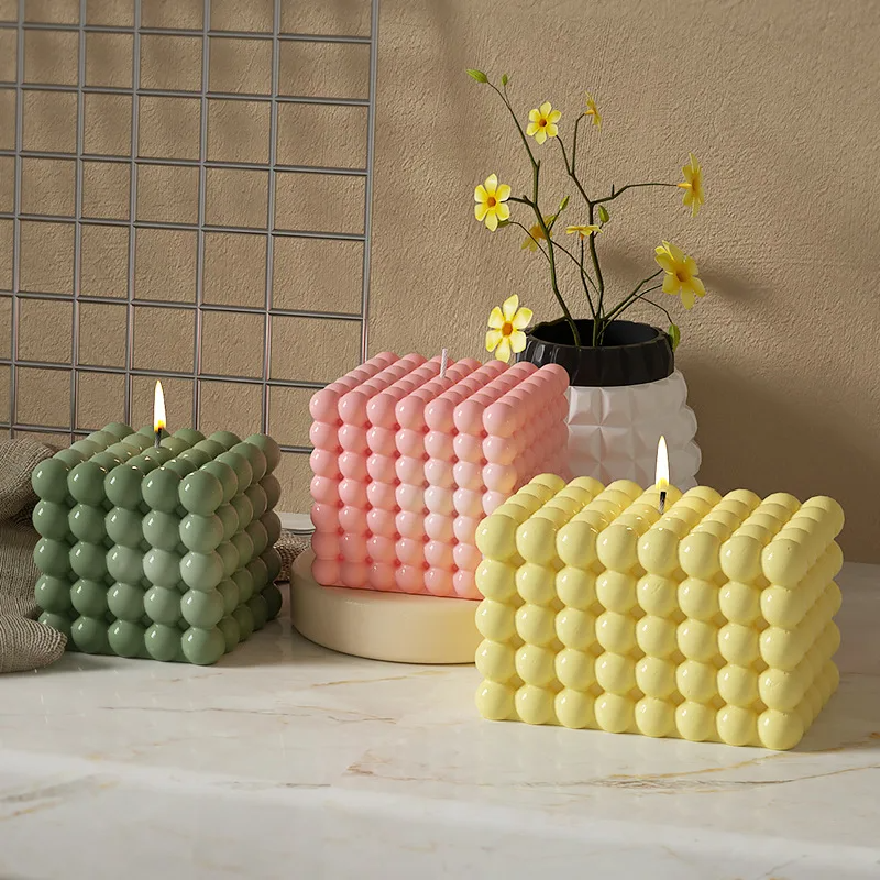 Large Bubble Cube Candles Sili – Candle Making Moulds Bewertung und Preis