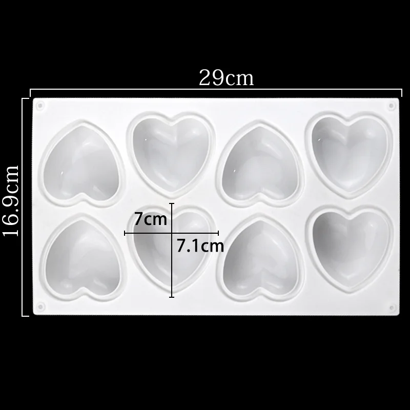 Love Heart Silicone Soap Mold  – Candle Making Equipment Bewertung und Preis