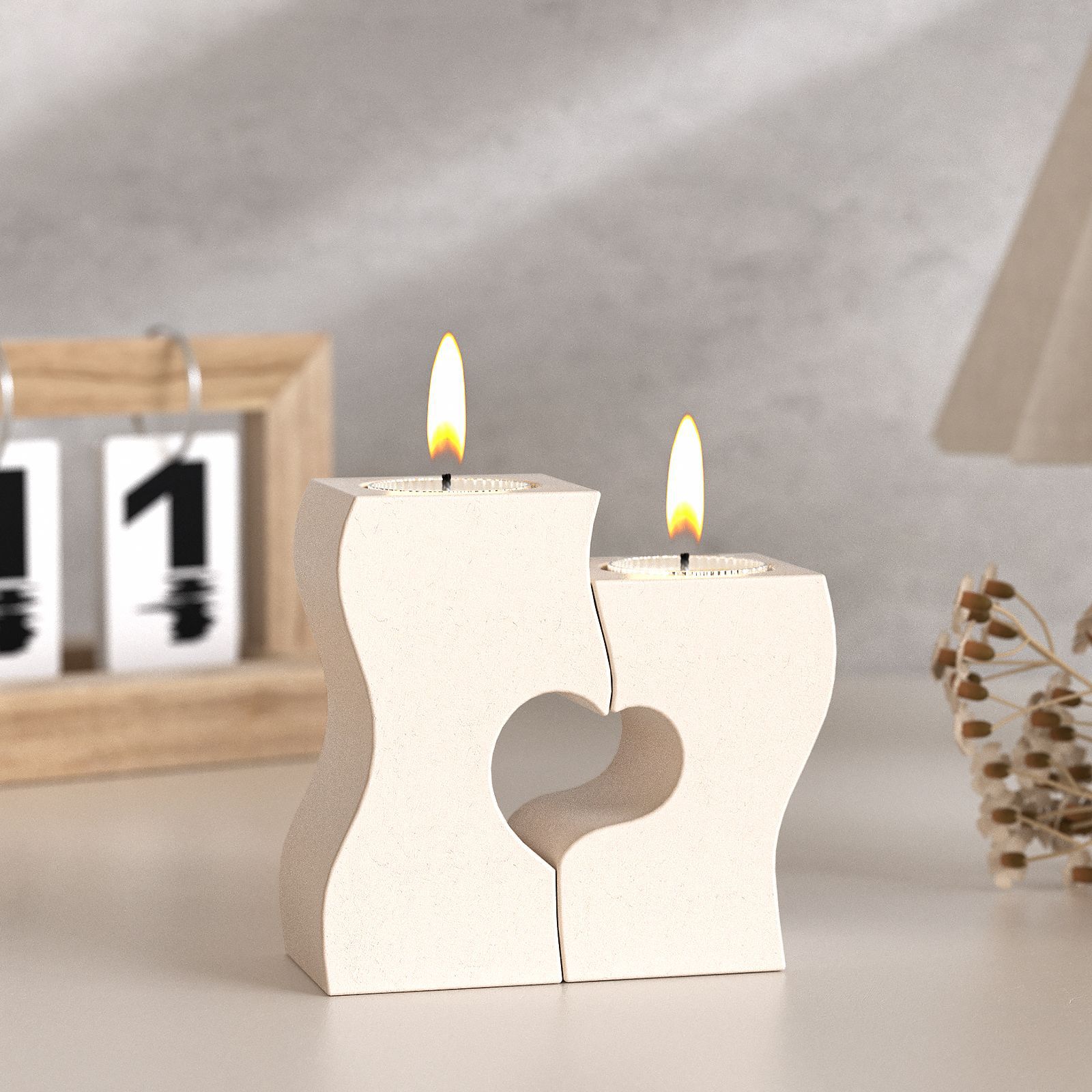 S Heart Candlestick Silicone M – Candle Making Moulds Bewertung und Preis