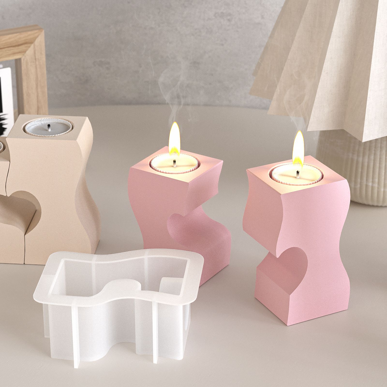S Heart Candlestick Silicone M – Candle Making Moulds Bewertung und Preis