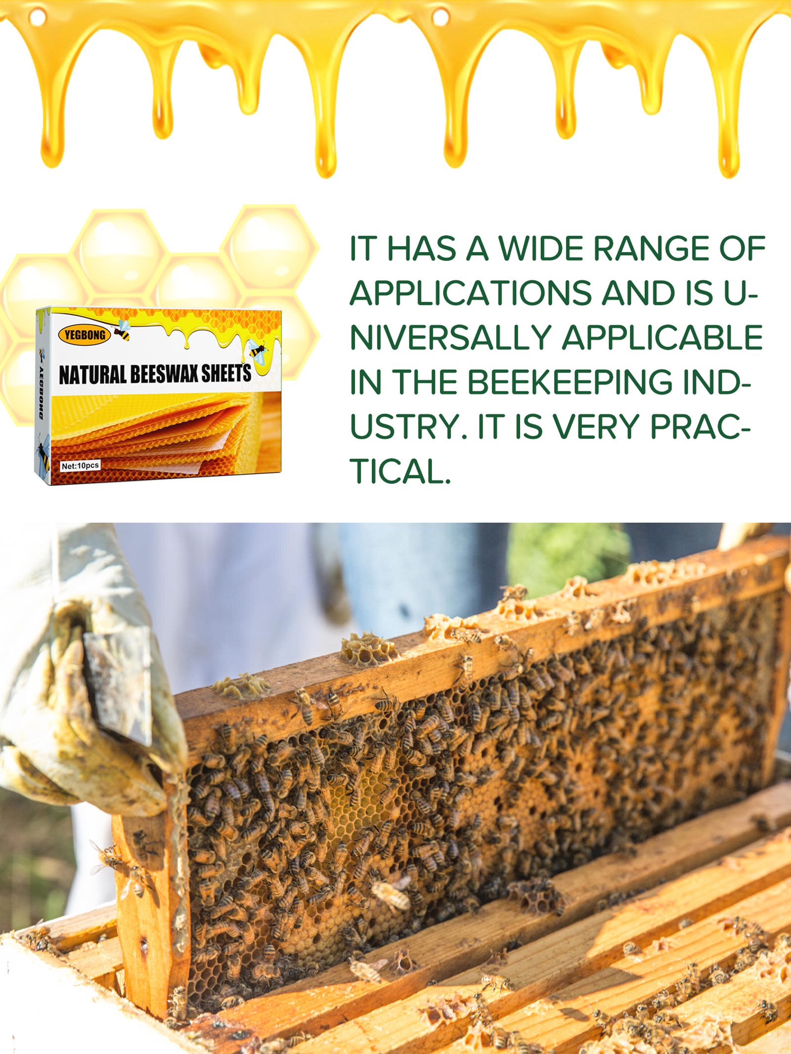 10Pcs Natural Honeycomb Bee Wa – Candle Making Supplies Wholesale Bewertung und Preis
