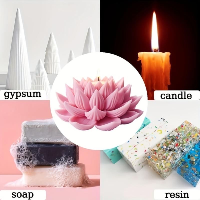 1PC Lotus Flower Candle Mold S – Candle Making Moulds Bewertung und Preis