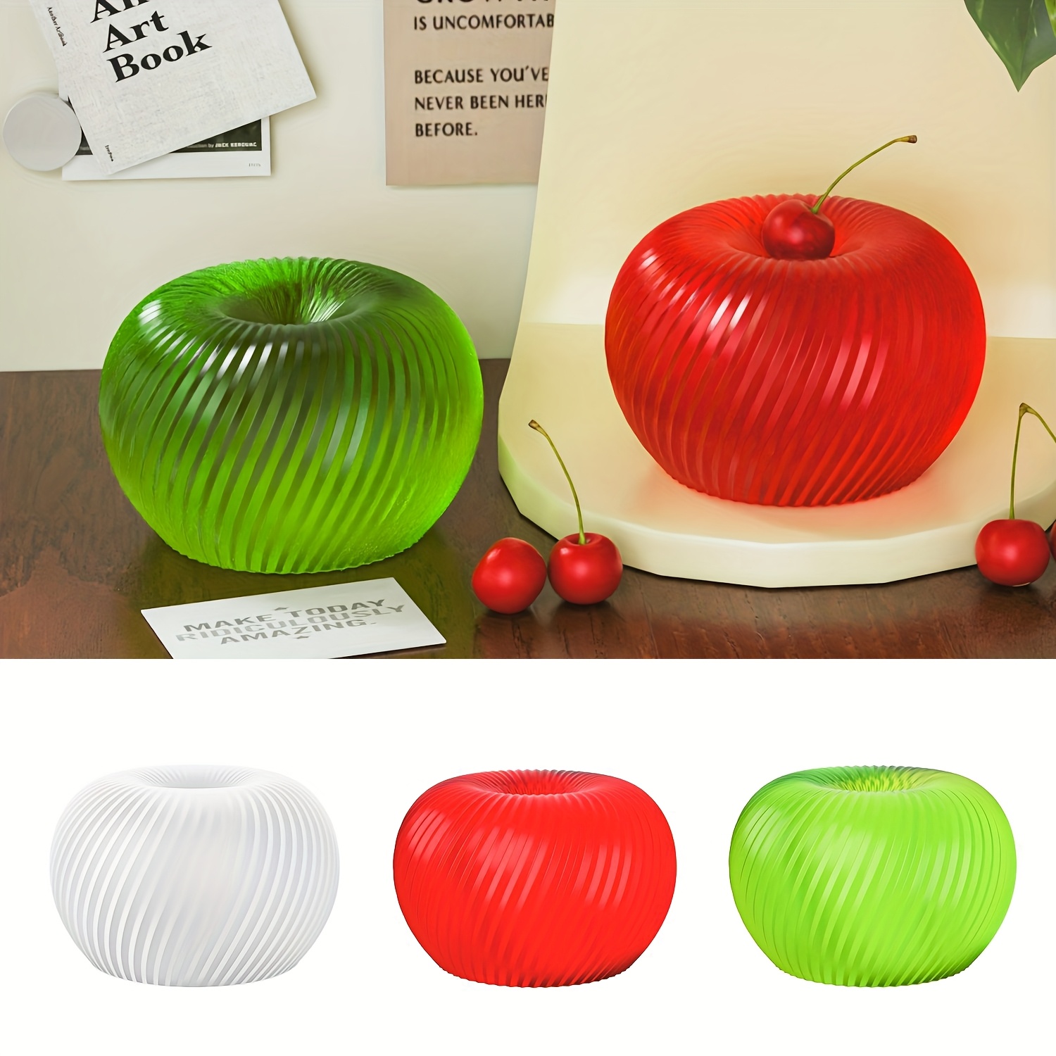 A trendy red apple silicone mo – Candle Making Moulds Bewertung und Preis