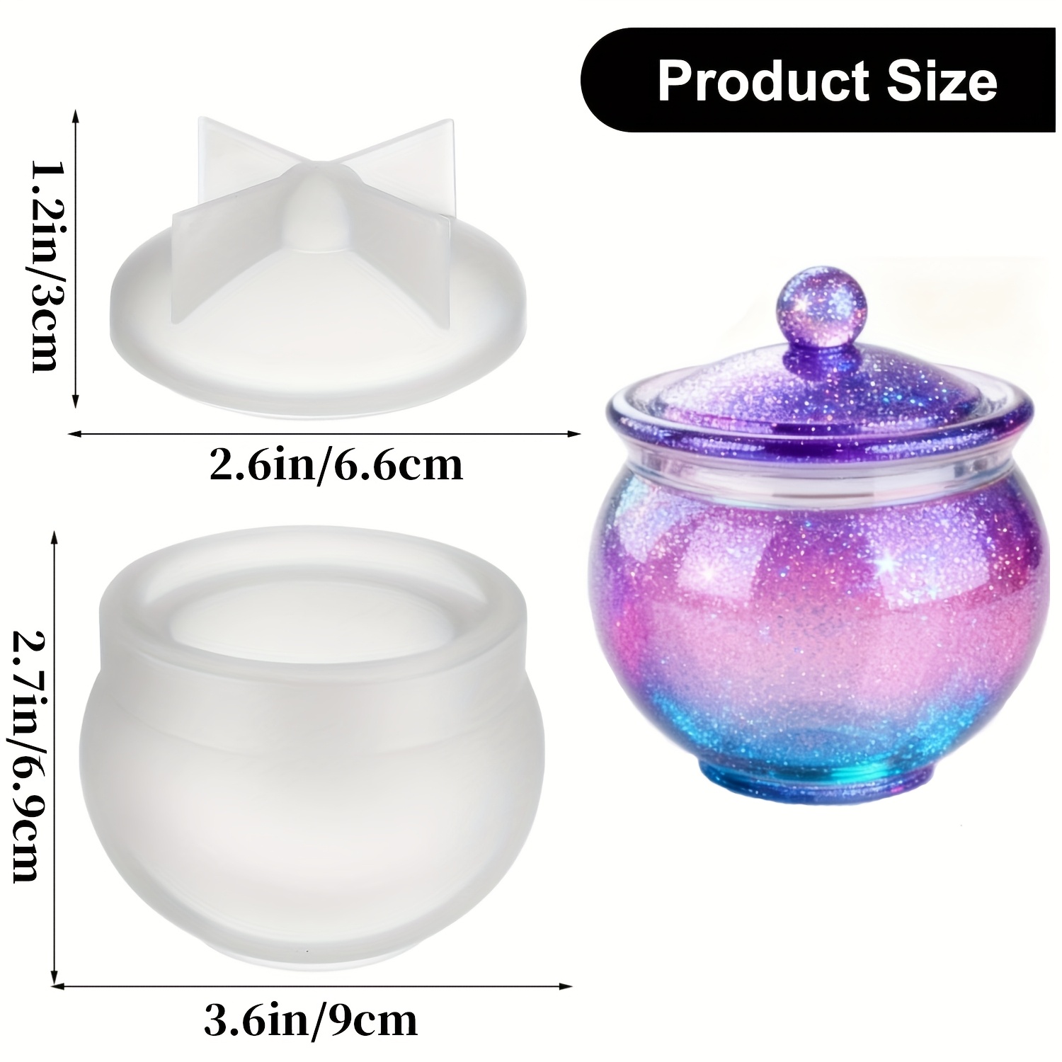 1 set of round resin can molds – Candle Making Moulds Bewertung und Preis