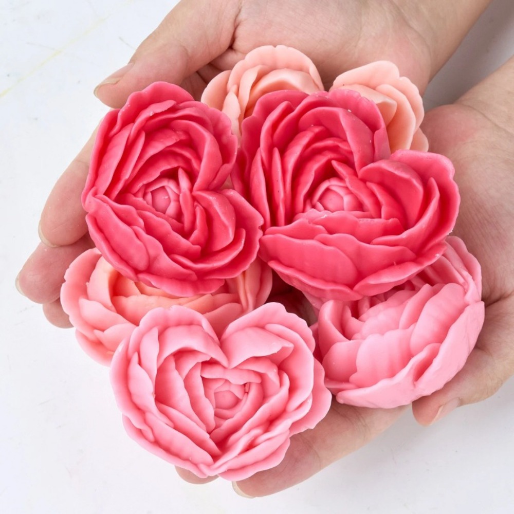 Stacked Petals Heart Rose Sili – Candle Making Date Bewertung und Preis