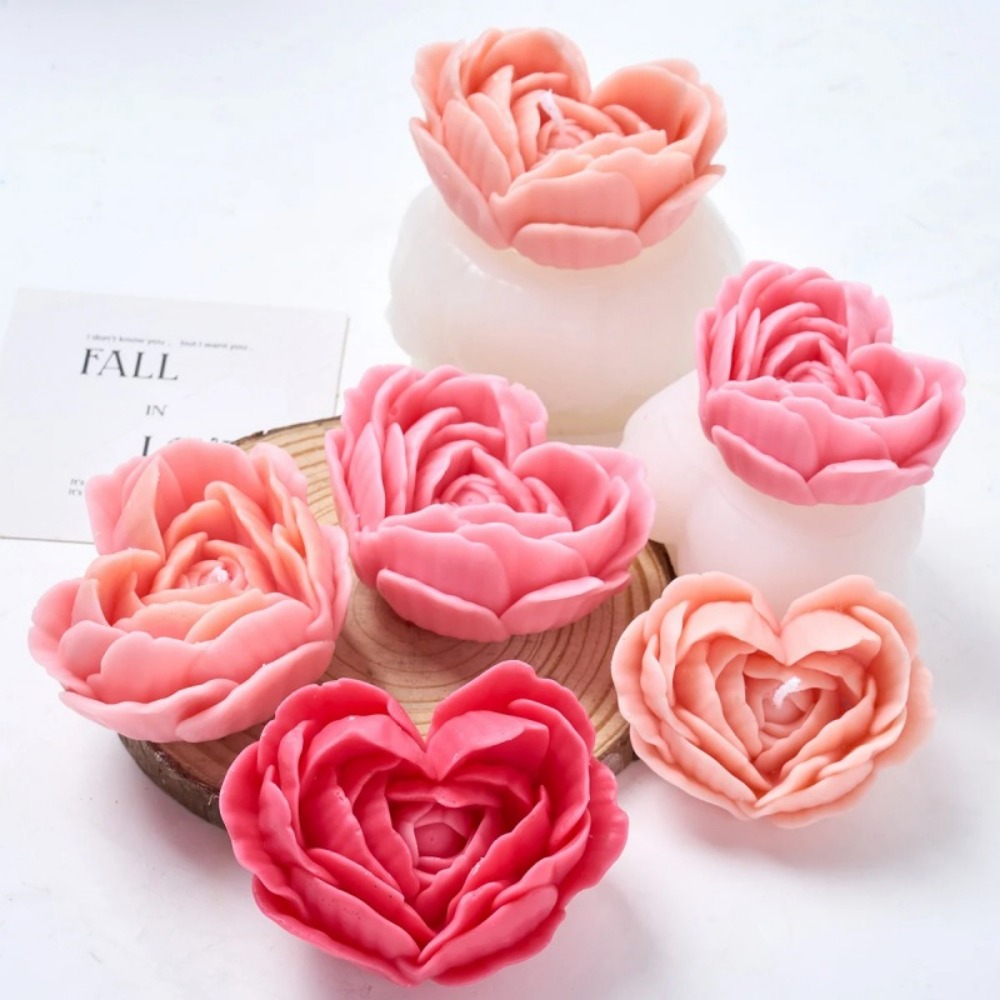Stacked Petals Heart Rose Sili – Candle Making Date Bewertung und Preis