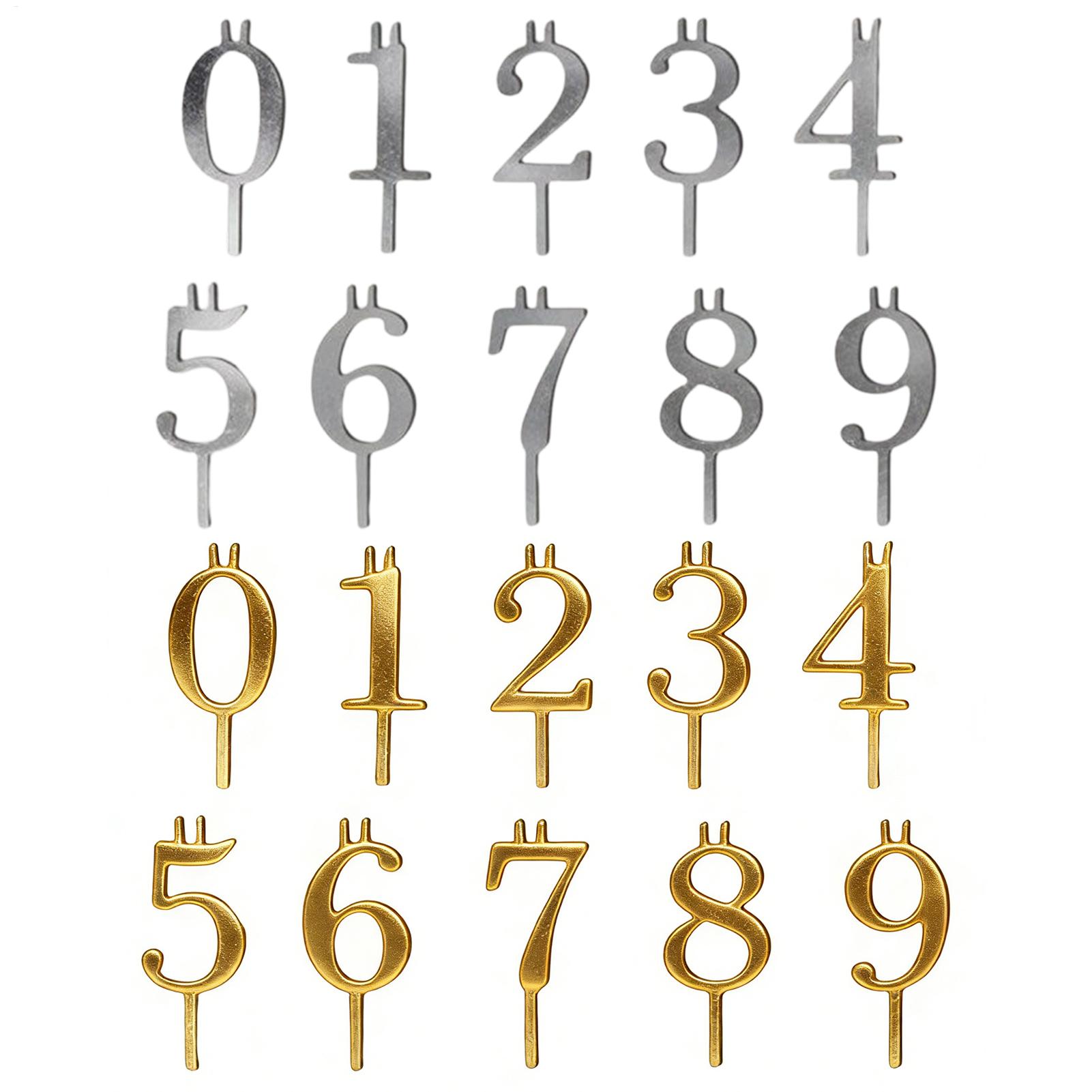 10pcs 0-9 Number Cake Toppers  – Candle Making Supplies Wholesale Bewertung und Preis